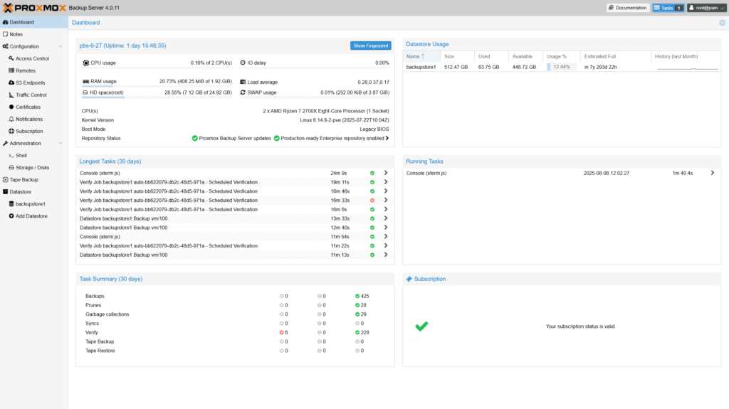 Proxmox Backup Server